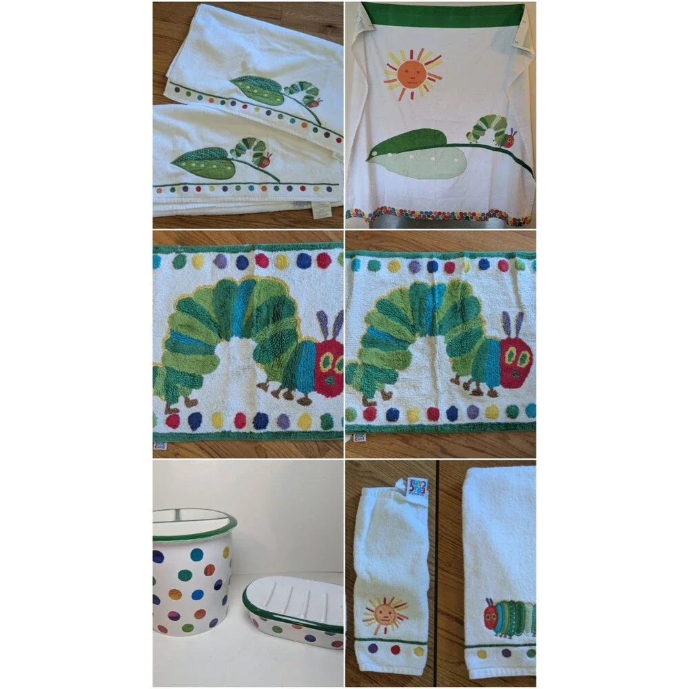Pottery Barn Kids Eric Carle Bathroom Set The Very Hungry Caterpillar